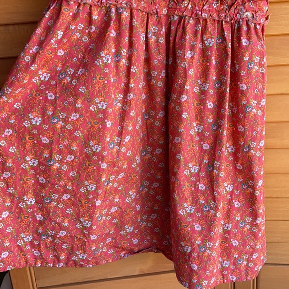 Free People Petunia Backless Mini Dress In Ditsy Floral Print-red In Poppy Combo - Picture 7 of 11